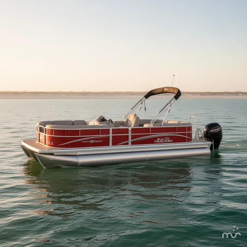 Slide: The Image of Sun Tracker Party Barge 22 DLX 2026 - 2
