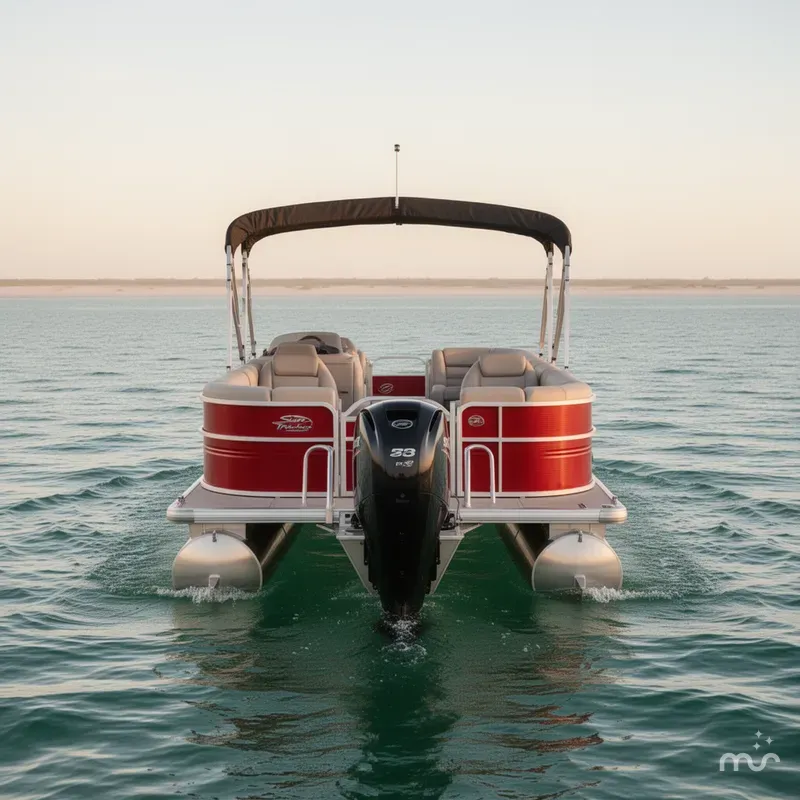 Slide: The Image of Sun Tracker Party Barge 22 DLX 2026 - 3