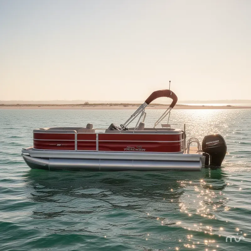 Slide: The Image of Sun Tracker Party Barge 22 DLX 2026 - 4