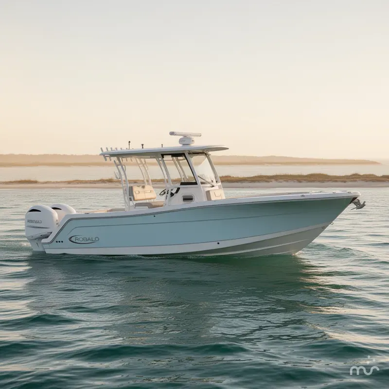 Slide: The Image of Robalo R302 Center Console 2023 - 2