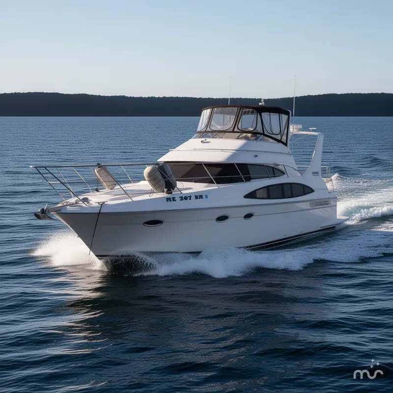 Slide: The Image of Carver Yachts 410 Sport Sedan 2002 - 4