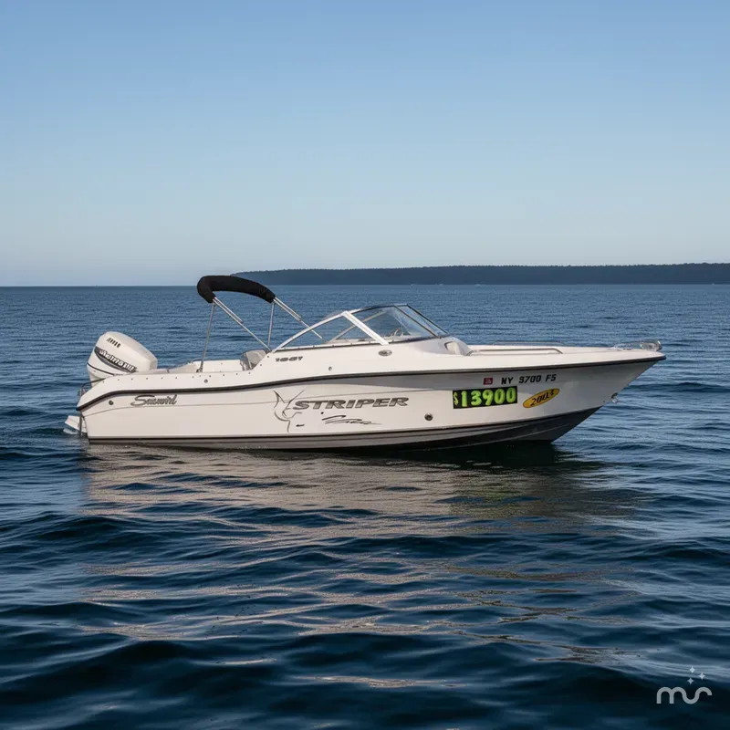 Slide: The Image of Seaswirl Striper 1851 Dual Console OB 2003 - 2