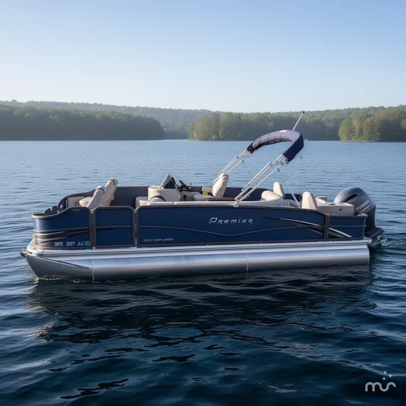 Slide: The Image of Premier 220 Explorer Tritoon 2016 - 2