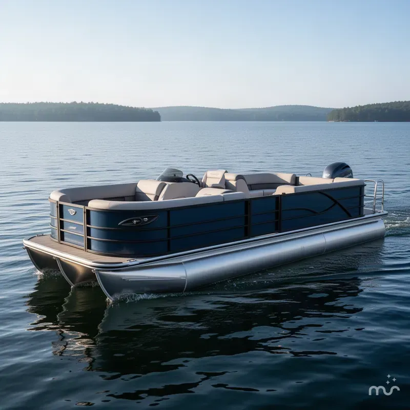 The Image of Bentley Pontoons Legacy 223 Navigator Quad Lounge Tritoon & Honda 4-Stroke EFI 2026 - 0