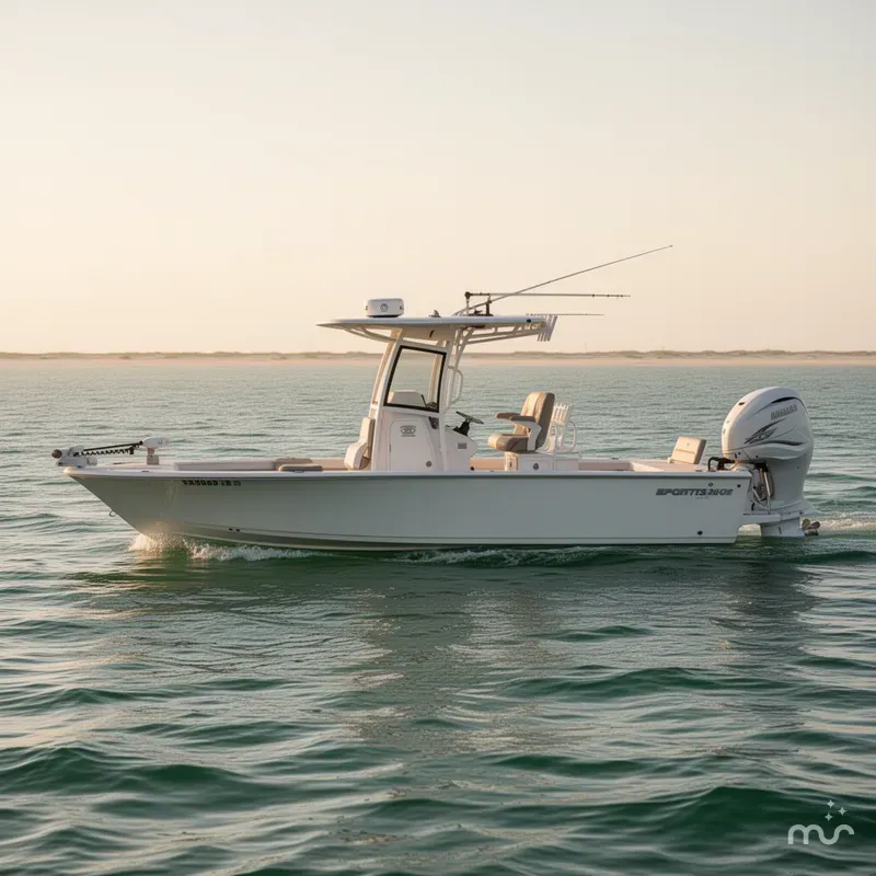 Slide: The Image of Sportsman Masters 267OE Bay Boat 2021 - 2