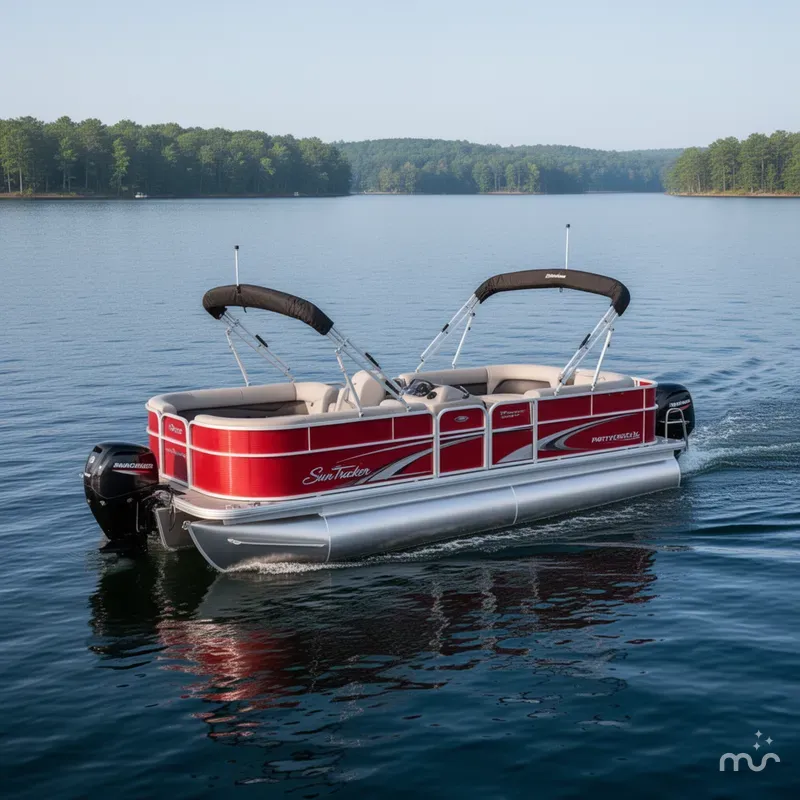 The Image of Sun Tracker Party Barge 18 DLX 2026 - 0