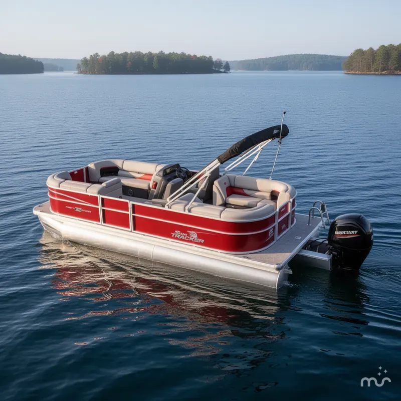 Slide: The Image of Sun Tracker Party Barge 22 DLX 2026 - 2