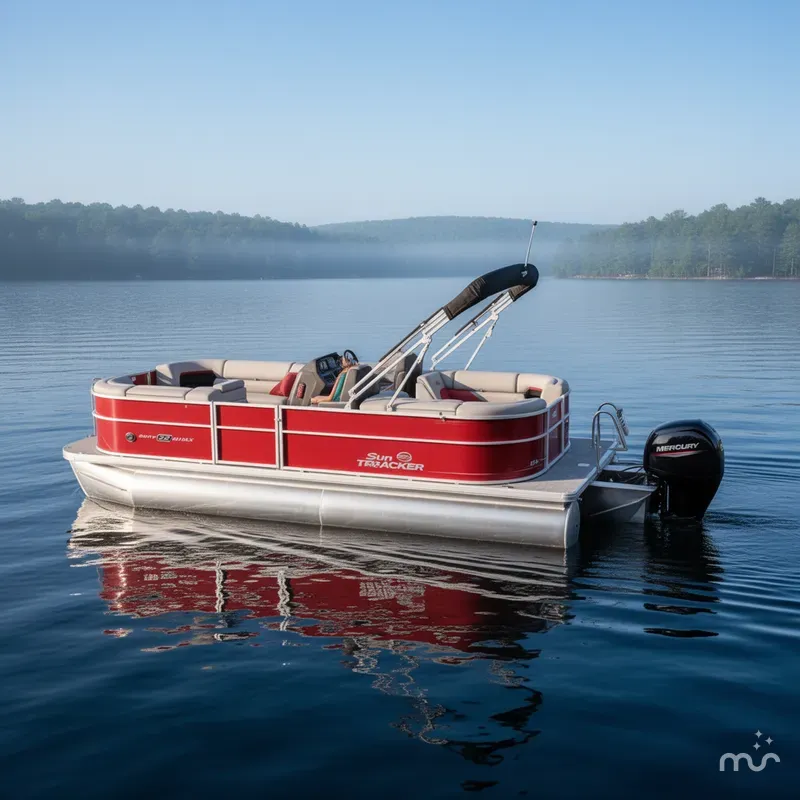 Slide: The Image of Sun Tracker Party Barge 22 DLX 2026 - 4