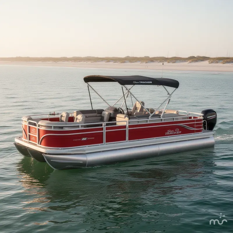 The Image of Sun Tracker Fishin' Barge 22 DLX 2026 - 0