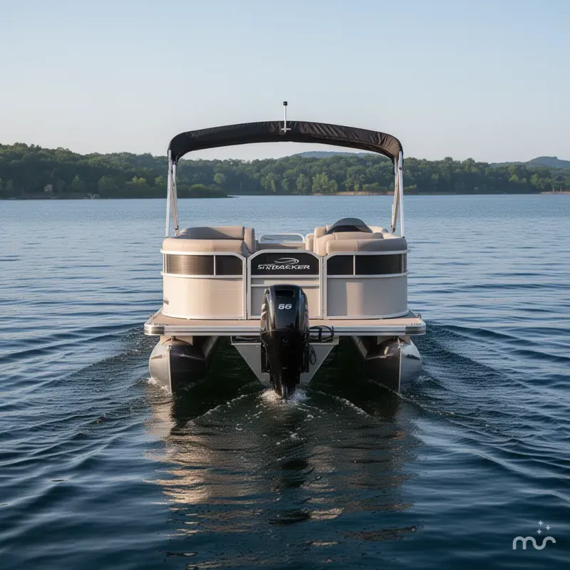 Slide: The Image of Sun Tracker Party Barge 16 DLX 2026 - 3