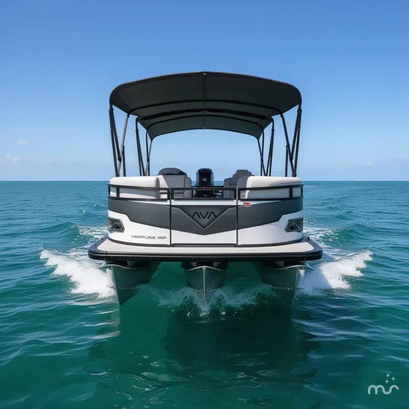 Slide: The Image of Avalon 2385 Venture 85 Rear Fish, Tri Toon, High Performance 2026 - 1