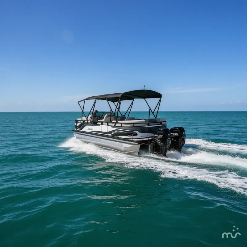 Slide: The Image of Avalon 2385 Venture 85 Rear Fish, Tri Toon, High Performance 2026 - 4