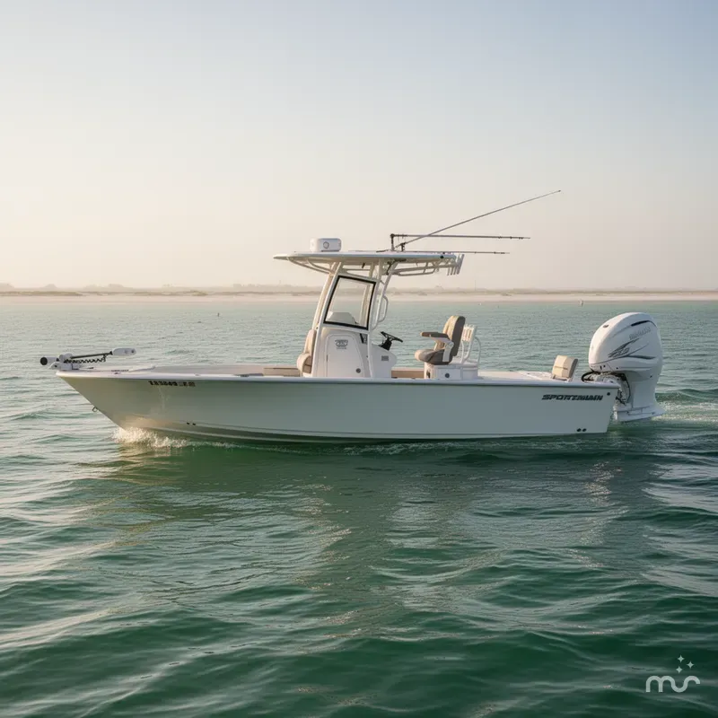 Slide: The Image of Sportsman Masters 267OE Bay Boat 2021 - 2