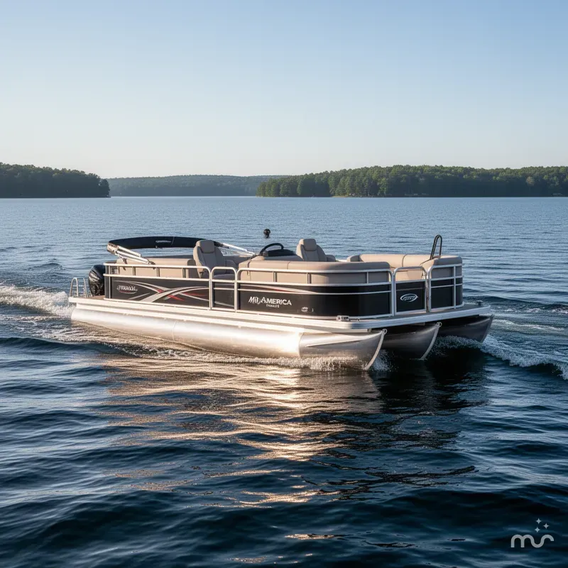The Image of Mid America Trailer PT18/13 SINGLE AXLE PONTOON-BUNK 2025 - 0