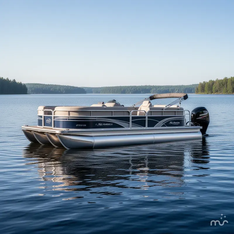 Slide: The Image of Mid America Trailer PT18/13 SINGLE AXLE PONTOON-BUNK 2025 - 1