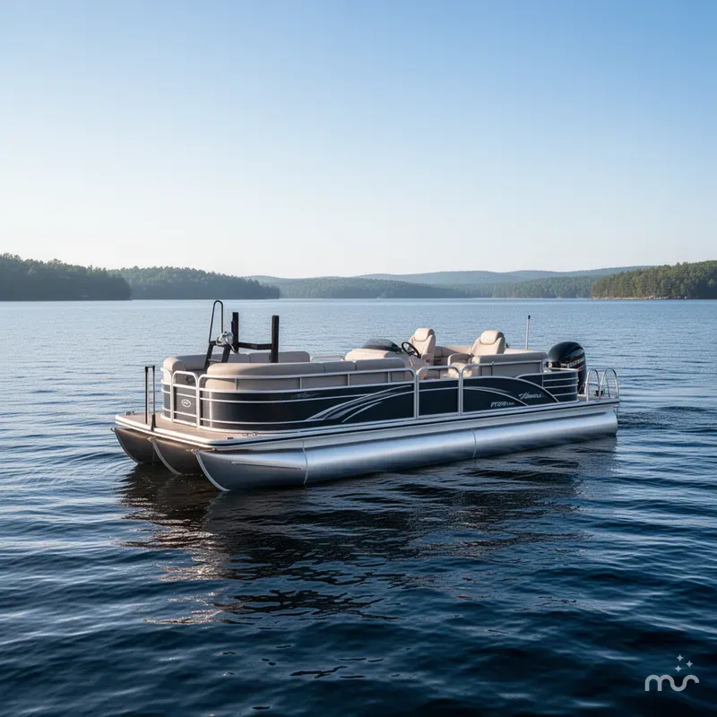 The Image of Mid America Trailer PT24T/13 TANDEM AXLE PONTOON BUNK 2027 - 0