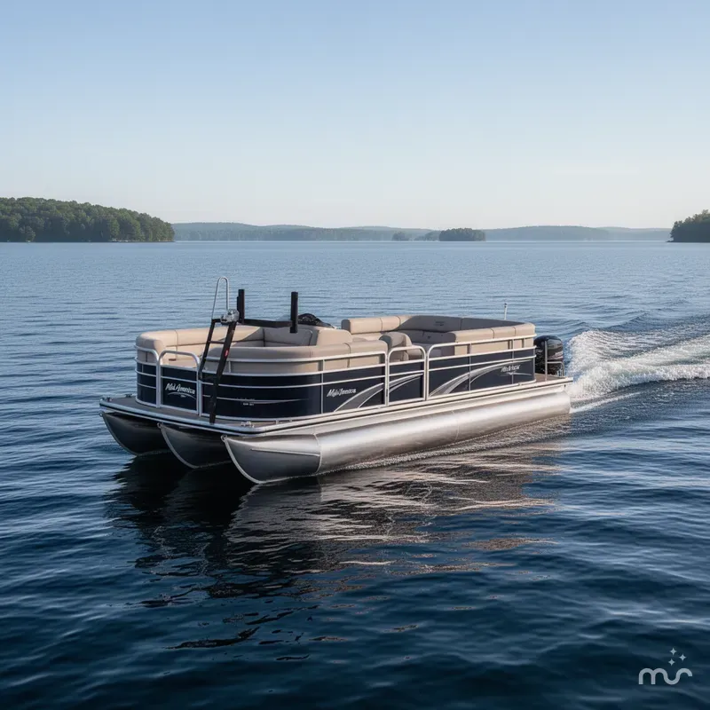 The Image of Mid America Trailer PT22T/13 TANDEM AXLE PONTOON BUNK 2027 - 0