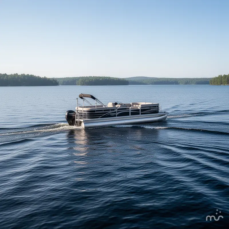 Slide: The Image of Mid America Trailer PT22T/13 TANDEM AXLE PONTOON BUNK 2027 - 1