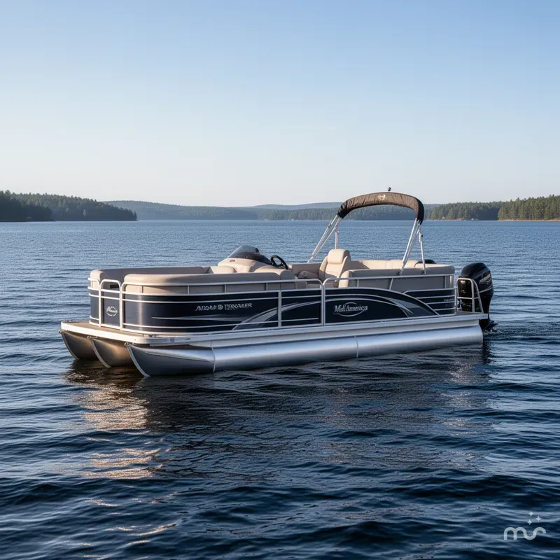 The Image of Mid America Trailer PT20/13 SINGLE AXLE PONTOON-BUNK 2027 - 0