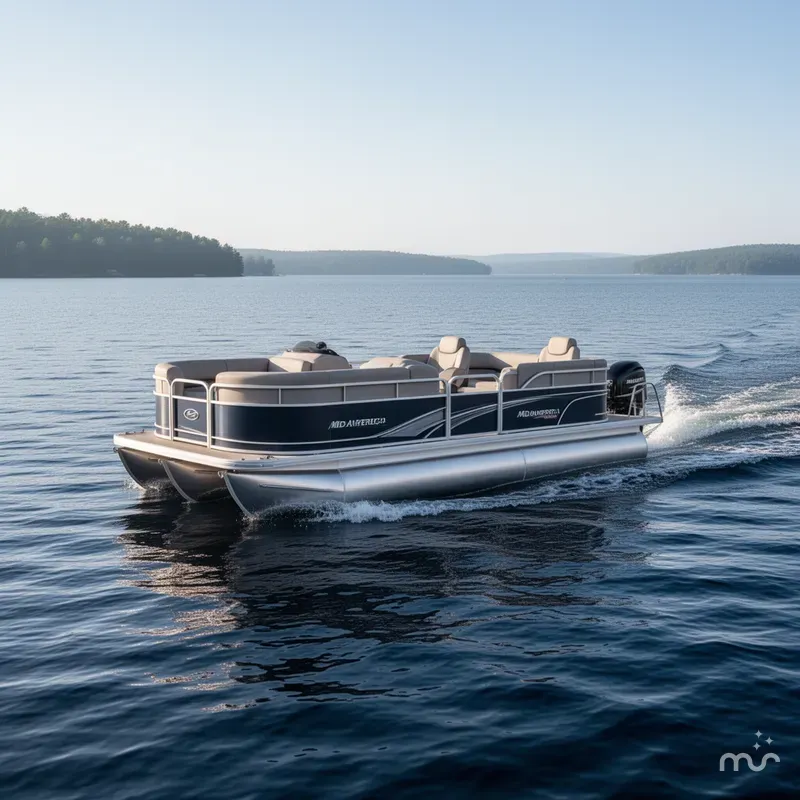 Slide: The Image of Mid America Trailer PT20/13 SINGLE AXLE PONTOON-BUNK 2027 - 2