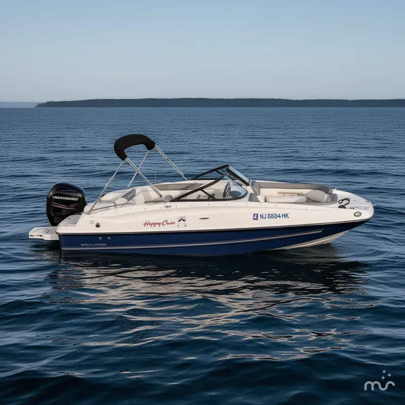 Slide: The Image of Bayliner 190 Deck Boat 2017 - 2