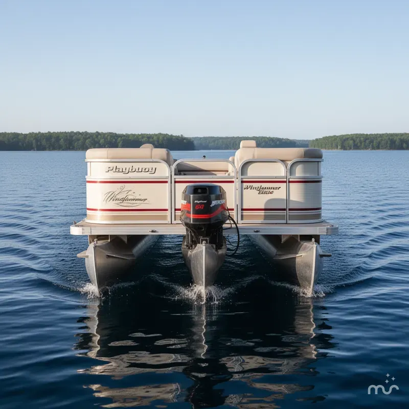 Slide: The Image of Playbuoy Windjammer Elite 24 Pontoon 2005 - 1