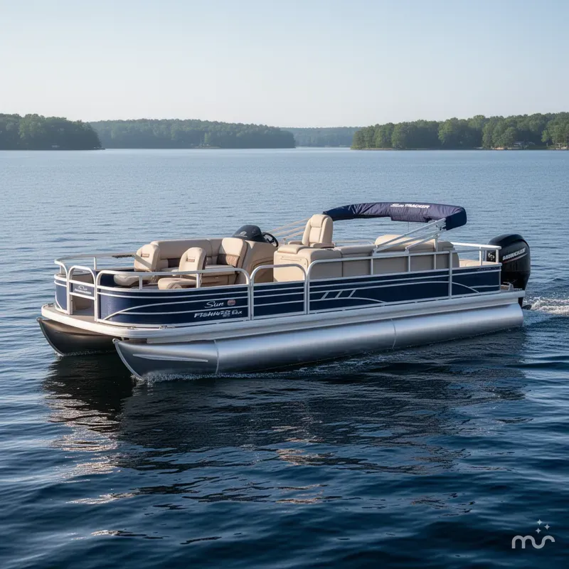 The Image of Sun Tracker Fishin' Barge 22 DLX 2022 - 0
