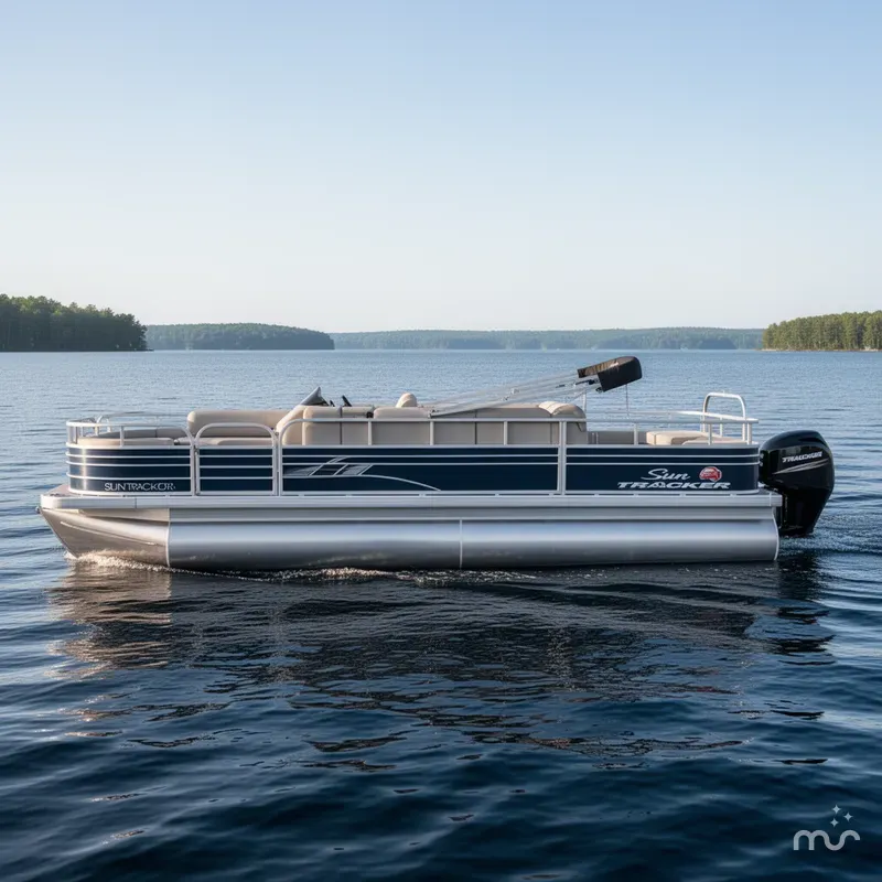 Slide: The Image of Sun Tracker Fishin' Barge 22 DLX 2022 - 2