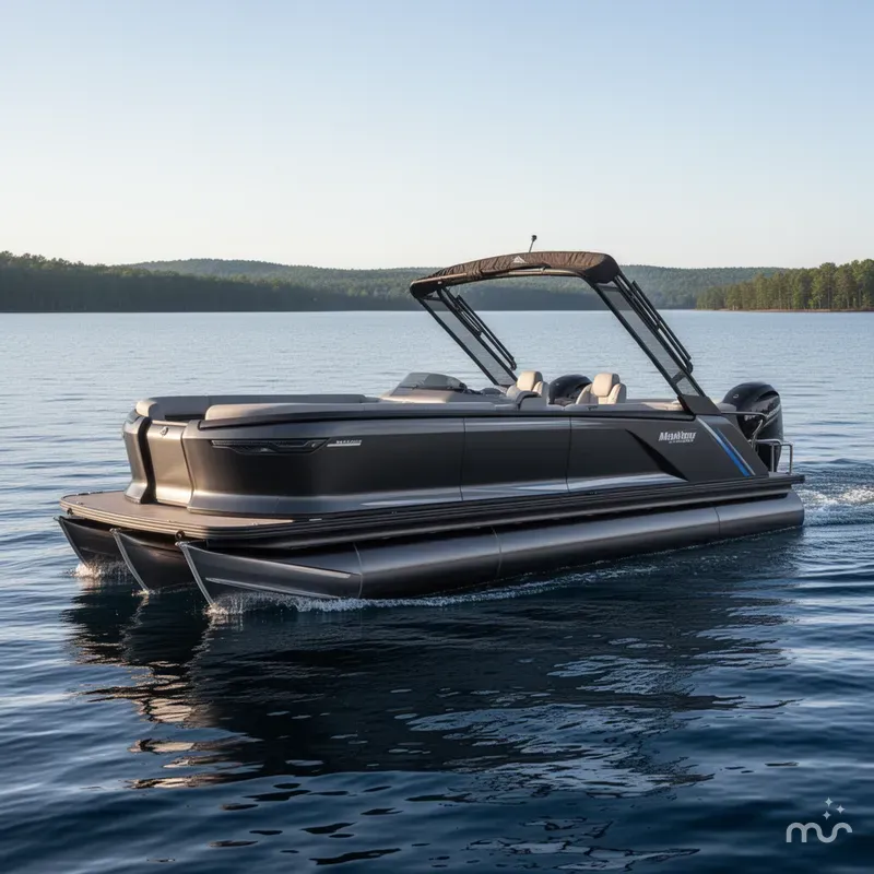 The Image of Manitou Explore 24 Max Navigator Dual Engine Tritoon 2025 - 0