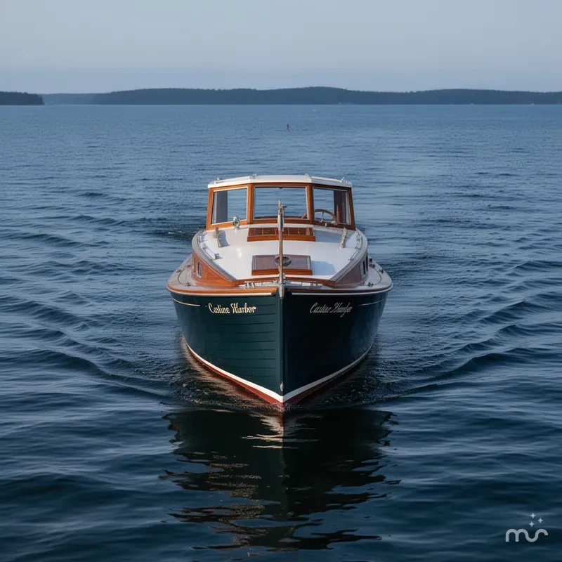 Slide: The Image of Castine Harbor Launch 2003 - 1