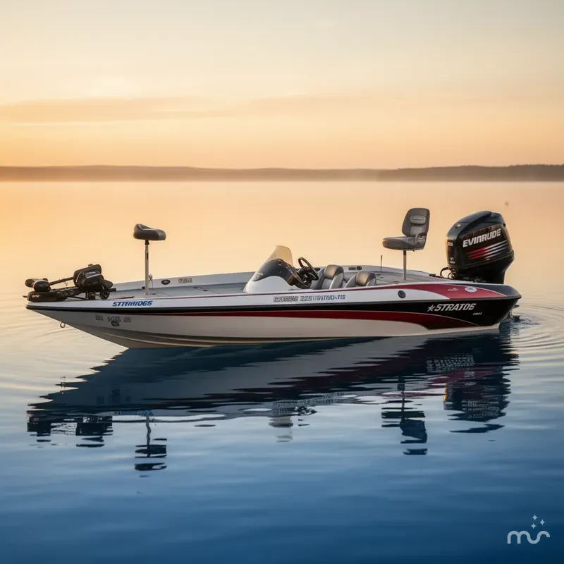 Slide: The Image of Stratos 21SS EXTREME BASS BOAT / 2002 EVINRUDE 225 OUTBOAR 1999 - 2
