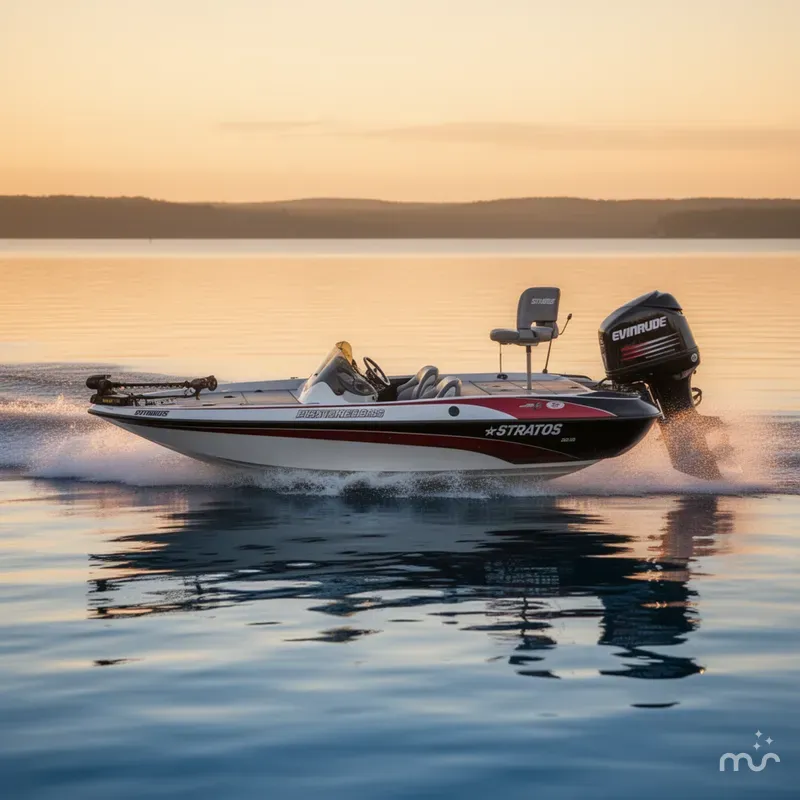 Slide: The Image of Stratos 21SS EXTREME BASS BOAT / 2002 EVINRUDE 225 OUTBOAR 1999 - 4