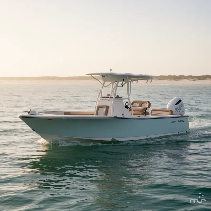 Slide: The Image of Sea Born LX24 Center Console 2021 - 2