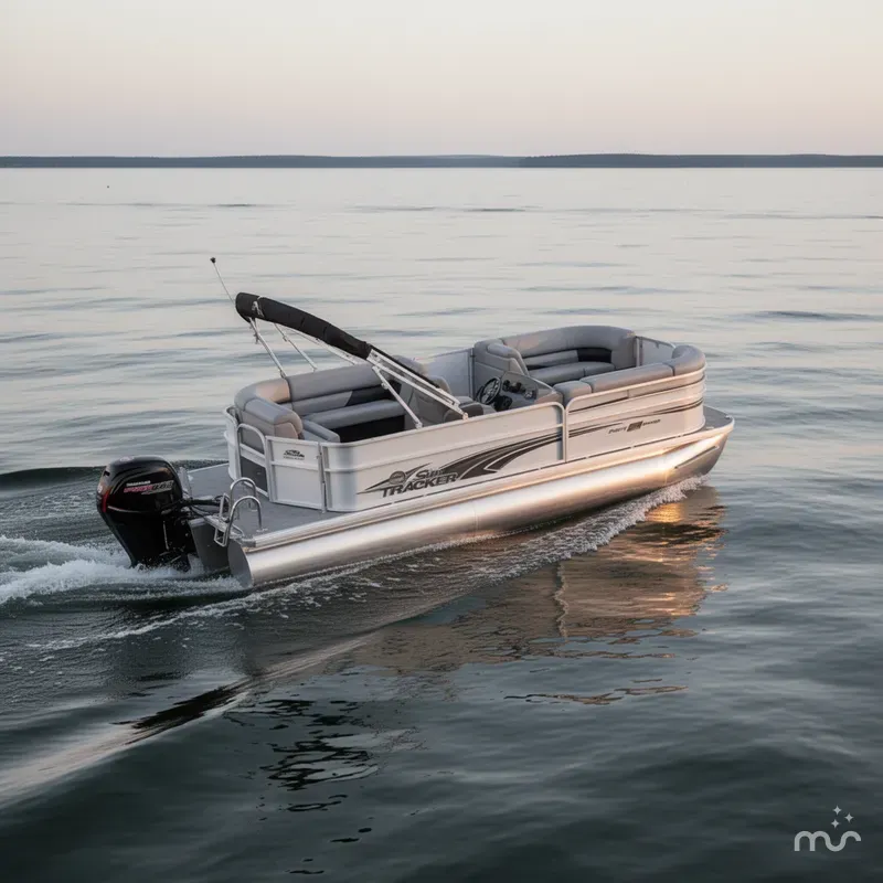 Slide: The Image of Sun Tracker Party Barge 20 DLX 2026 - 4