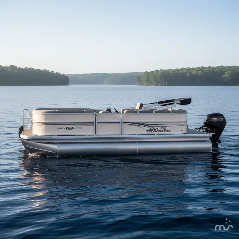 Slide: The Image of Sun Tracker Party Barge 20 DLX 2026 - 2