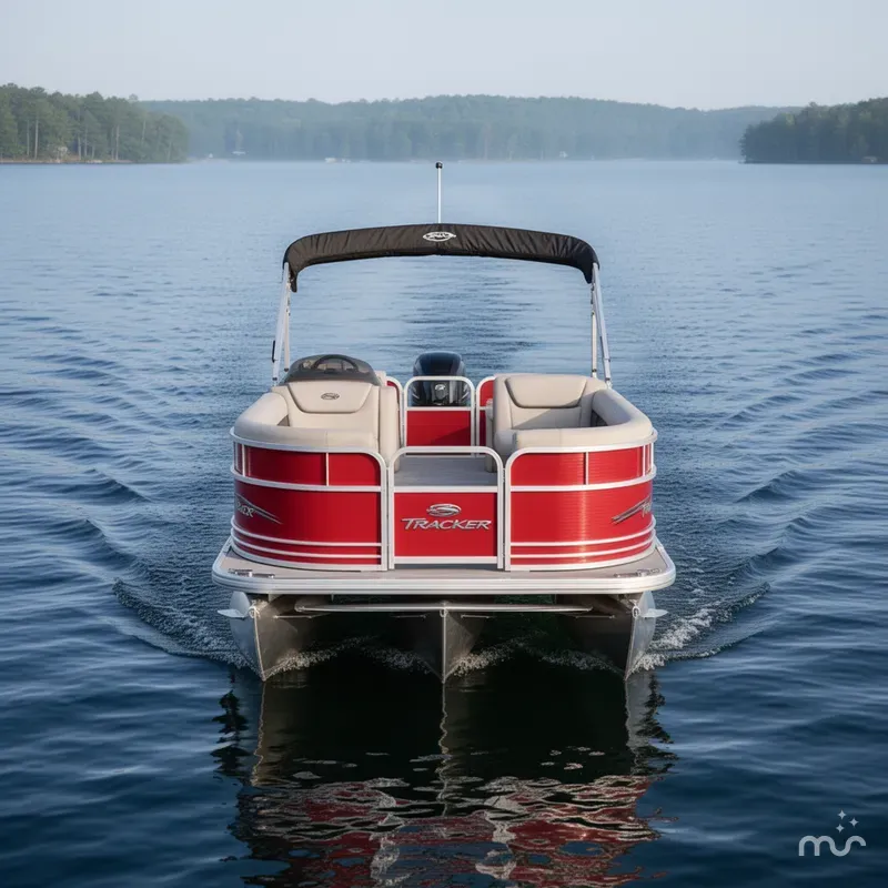 Slide: The Image of Sun Tracker Party Barge 18 DLX 2026 - 1