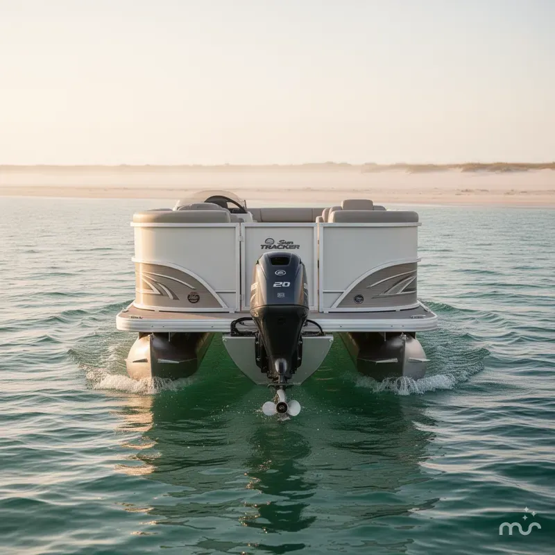 Slide: The Image of Sun Tracker Party Barge 20 DLX 2026 - 3