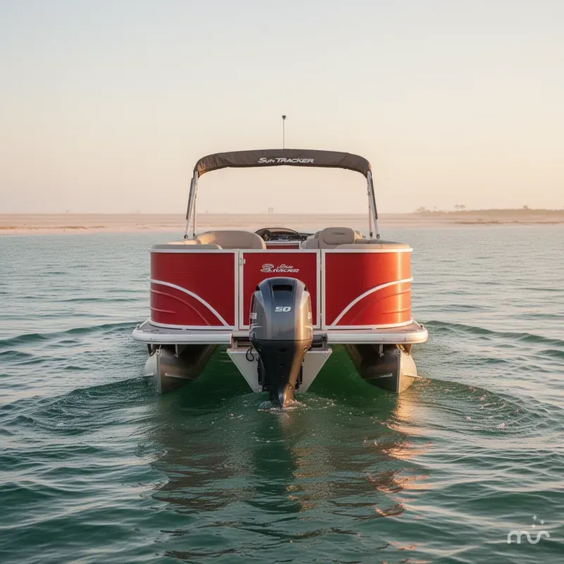 Slide: The Image of Sun Tracker Party Barge 18 DLX 2026 - 3