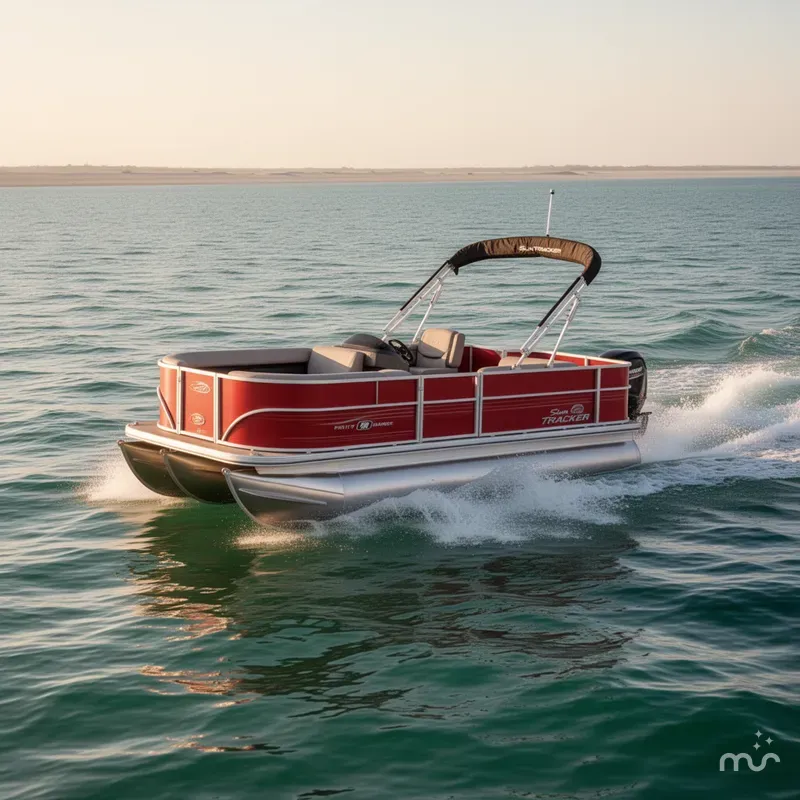 Slide: The Image of Sun Tracker Party Barge 18 DLX 2026 - 4