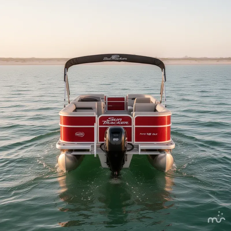 Slide: The Image of Sun Tracker Party Barge 18 DLX 2026 - 3