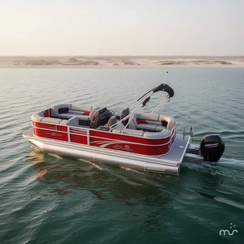 Slide: The Image of Sun Tracker Party Barge 22 DLX 2026 - 2