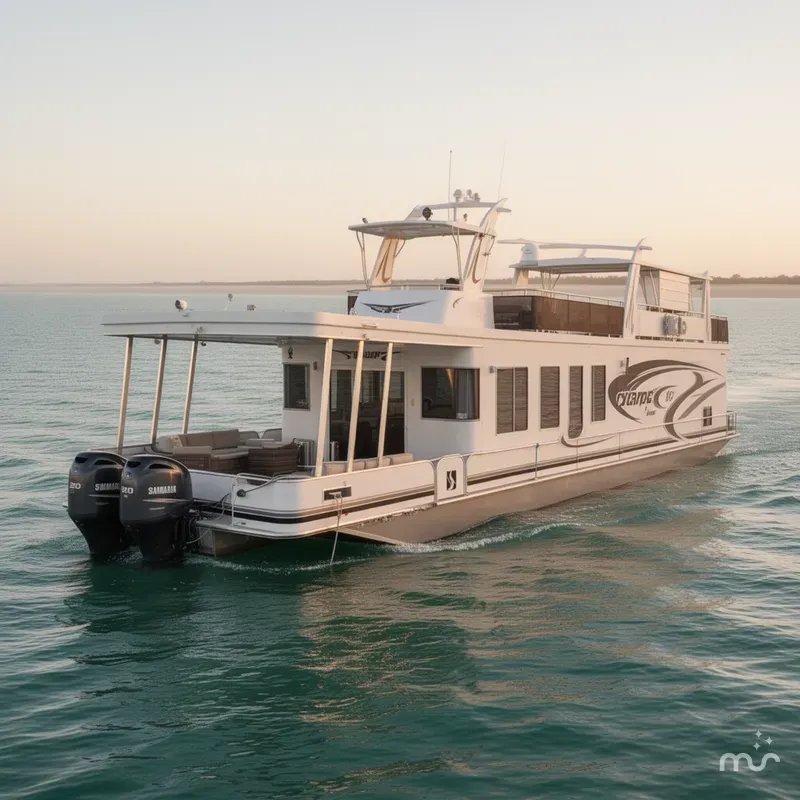 The Image of Sharpe 105 Custom Houseboat 2008 - 0