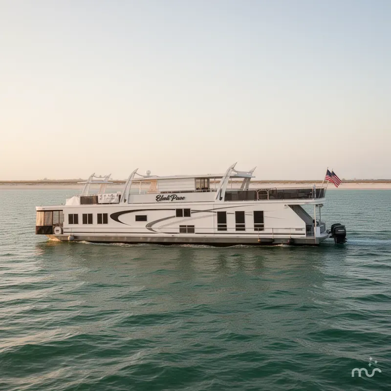 Slide: The Image of Sharpe 105 Custom Houseboat 2008 - 2