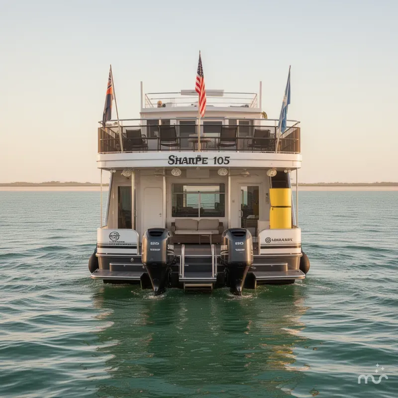 Slide: The Image of Sharpe 105 Custom Houseboat 2008 - 3