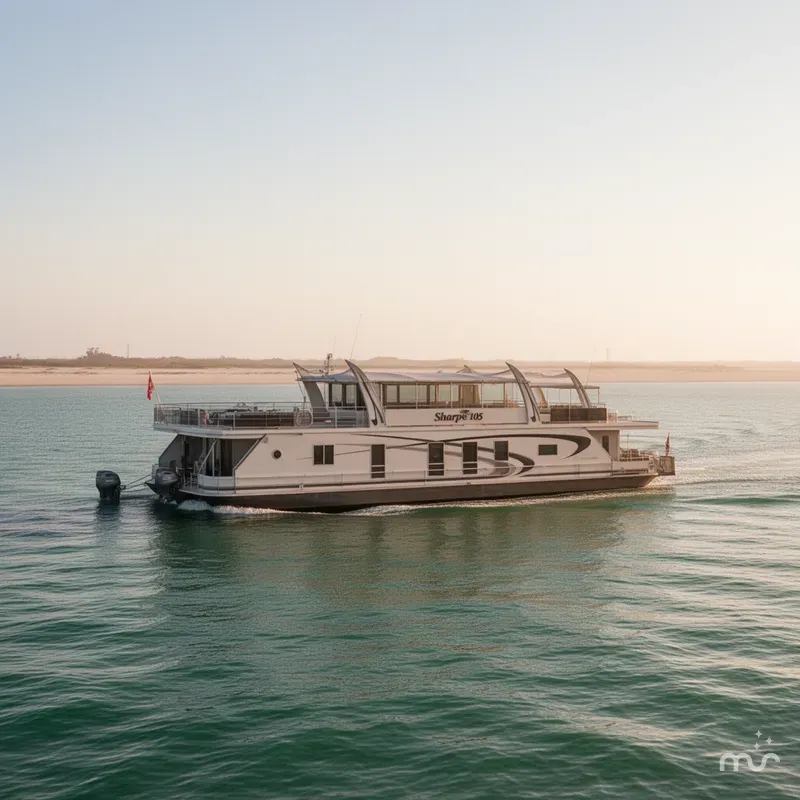 Slide: The Image of Sharpe 105 Custom Houseboat 2008 - 4