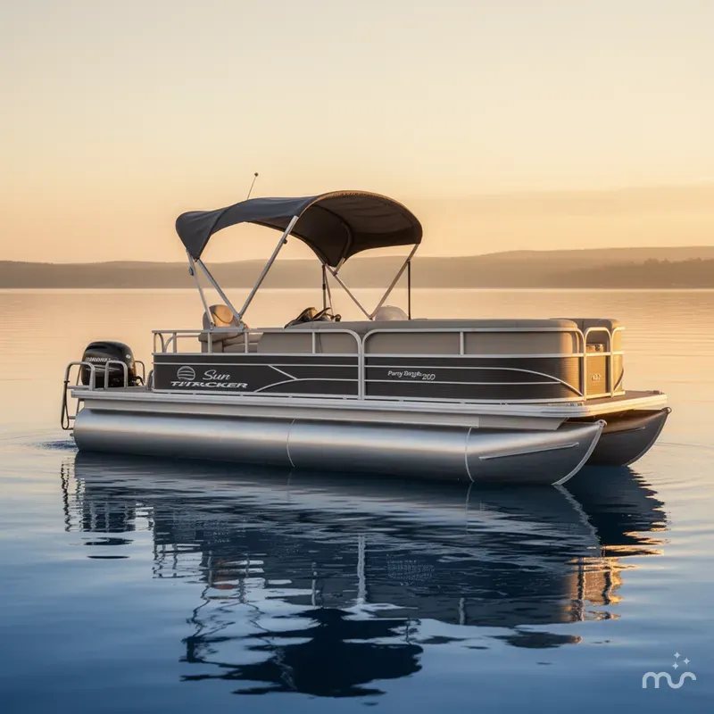 The Image of Sun Tracker Party Barge 20 DLX 2017 - 0