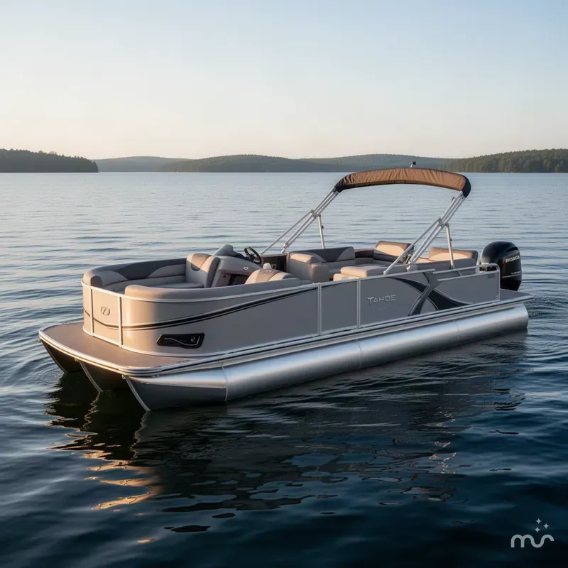 Slide: The Image of Tahoe LTZ 2385 Quad Lounge Shift SS & Honda 4-Stroke EFI 2026 - 2