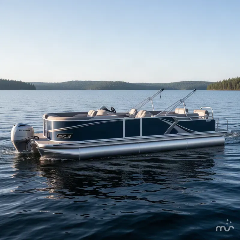 Slide: The Image of Tahoe LTZ 2385 Quad Lounge Shift SS & Honda 4-Stroke EFI 2026 - 2