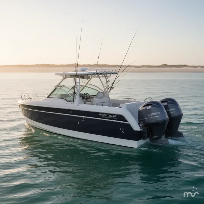 Slide: The Image of World Cat Glacier Bay Edition 2740 Dual Console 2018 - 2