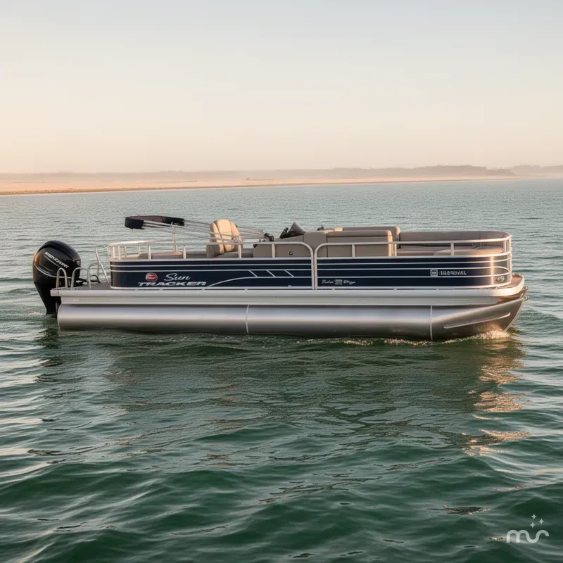 Slide: The Image of Sun Tracker Fishin' Barge 22 DLX 2022 - 2